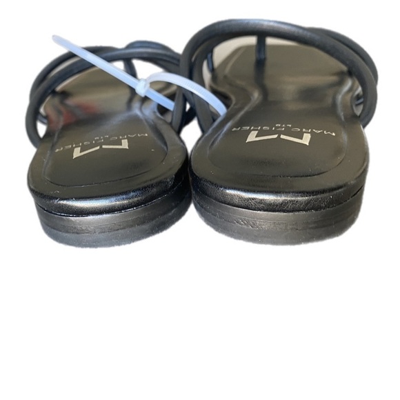NEW Marc Fisher Fiada Leather Sandals in Black -  Size 6M - Picture 6 of 7